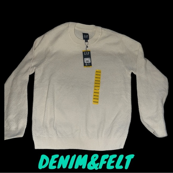 GAP Men's Long Sleeve Seed Stitch Crew Neck Ribbed Cuffs Sweater | NEW/NWT!!✅ - Picture 5 of 5